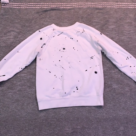 Forever 21 White Splatter Sweatshirt - Picture 2 of 4